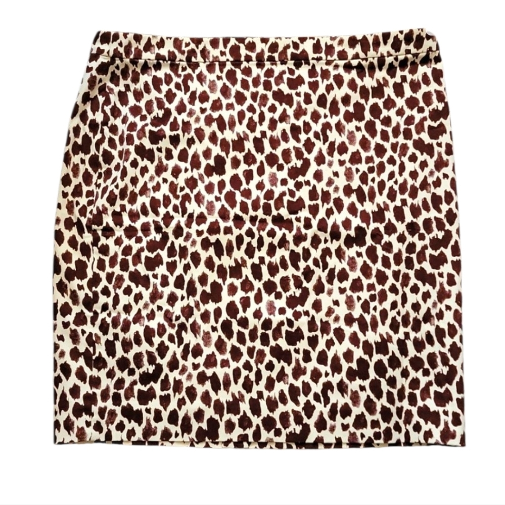 J. Crew Plus Size Giraffe Print Pencil Skirt Size 20‎